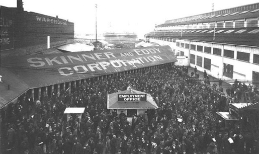 Всеобщая забастовка в Сиэтле, США , 1919 год.