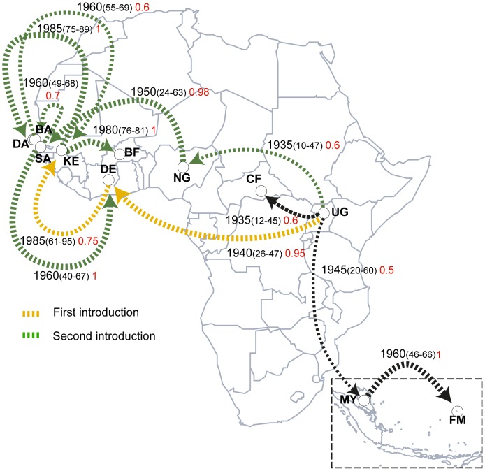 История распространения вируса Зика в Африке