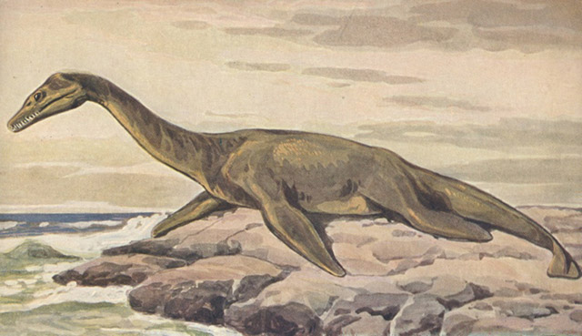 Генрих Хардер, «Плезиозавр на суше»