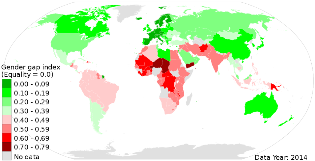 Индекс гендерного неравенства по странам мира