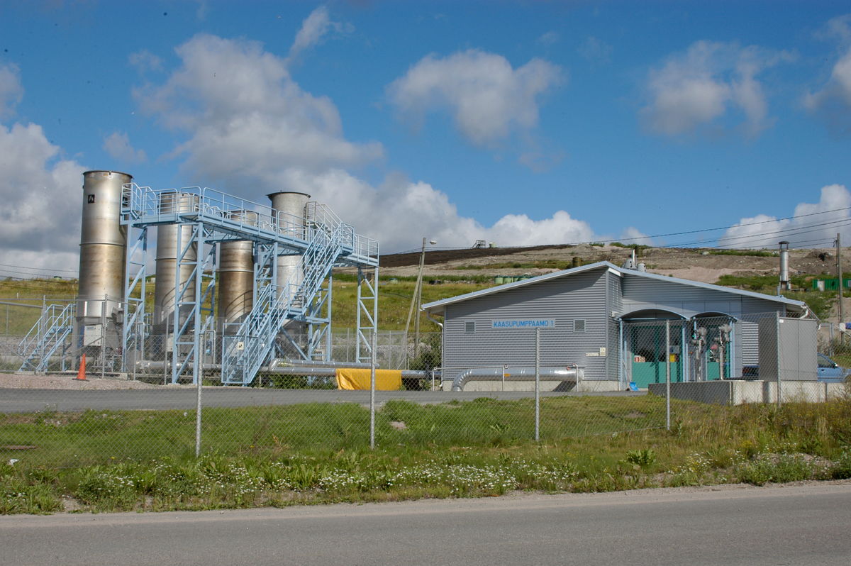 Газоэлектростанция на полигоне Аммяссуо