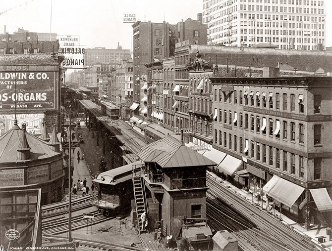 Вабаш авеню, Чикаго, 1907 год.