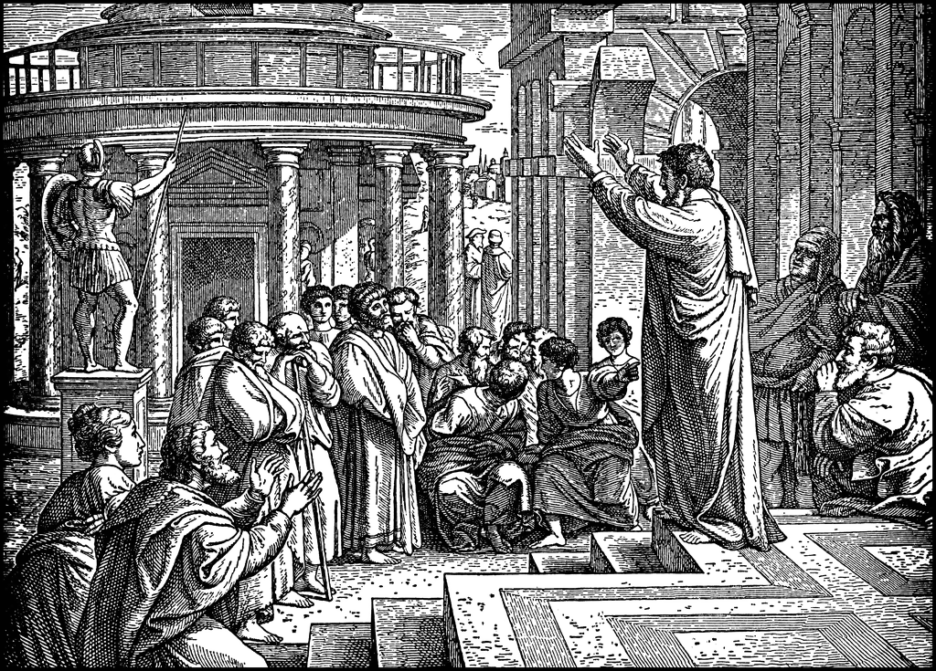 Апостол Павел проповедует в Афинах