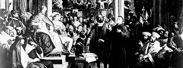 Мартин Лютер перед Вормсским рейхстагом. 1521 г.