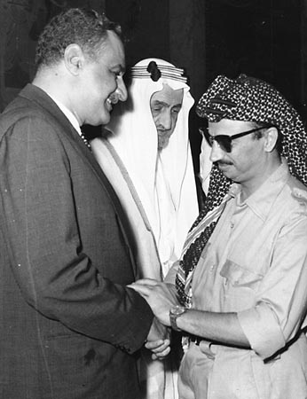 Гамаль Абдель Насер, король Фейсал и Ясир Арафат, 1970