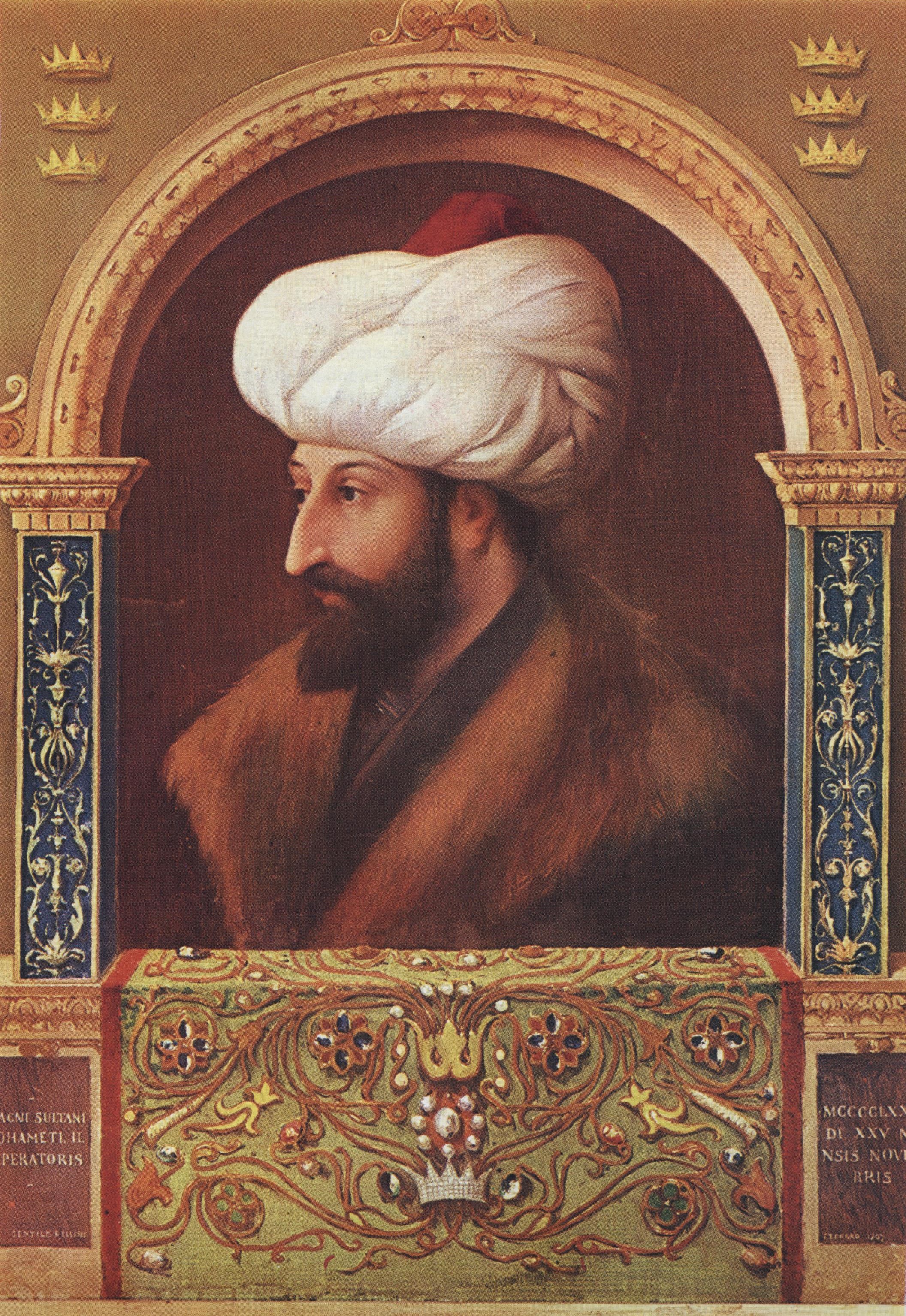 Султан Мехмет II, портрет кисти Джентиле Беллини